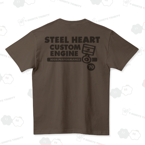 STEEL HEART デフォルメ ピストンリング4 ハイクオリティーTシャツ(5.6オンス)