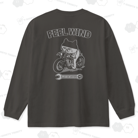 FEEL WIND(両面デザイン)〜ドラ猫モータース〜 5 白抜きバージョン
