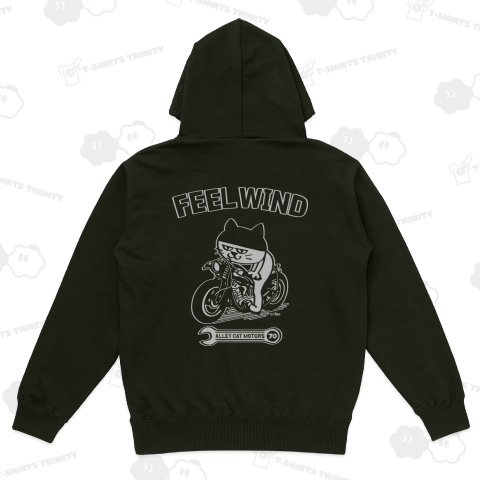 FEEL WIND(両面デザイン)〜ドラ猫モータース〜 5 白抜きバージョン