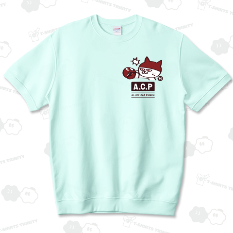A.C.P ALLEY CAT PUNCH(胸ワンポイント)〜ドラ猫パンチ コーラカラーバージョン〜