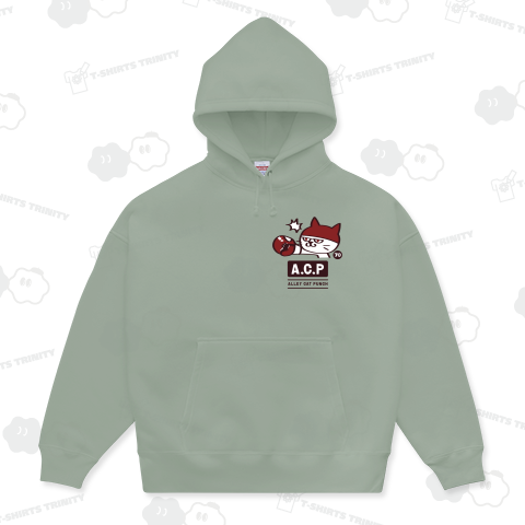 A.C.P ALLEY CAT PUNCH(胸ワンポイント)〜ドラ猫パンチ コーラカラーバージョン〜