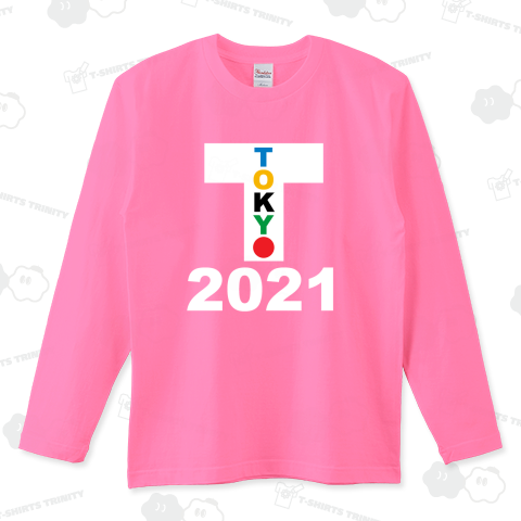 2021東京Tシャツ、カラー縦バージョン