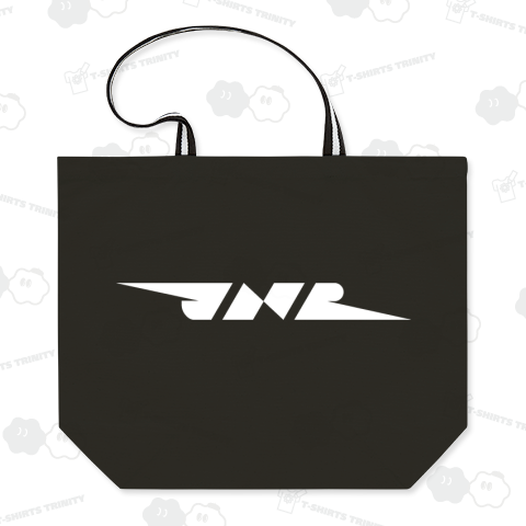 JNR-Japanese National Railays-(白){電車 乗り物 JR flag 可愛い Tシャツ シンプル 地図 模様 地球 デザイン 交通 日本 文字 柄 記号 線 マーク