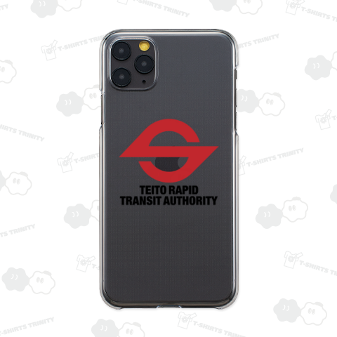 TEITO RAPID TRANSIT AUTHORITY 帝都高速度交通営団(営団地下鉄)赤ロゴ黒文字{電車 乗り物 JR flag 可愛い Tシャツ 模様 交通 日本 文字 柄 記号 線 マーク