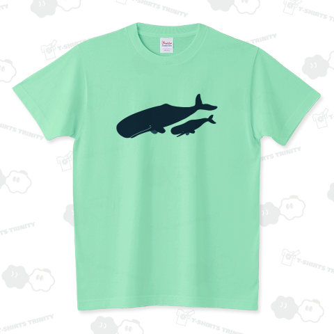 マッコウクジラの親子