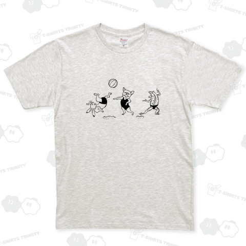 びぃちばれぇをする3びき