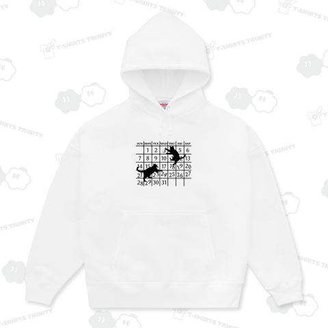 カレンダーと黒猫(ブラック)