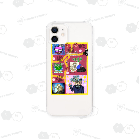 スタンプTシャツ version-2:赤・テーマ:ジッパー