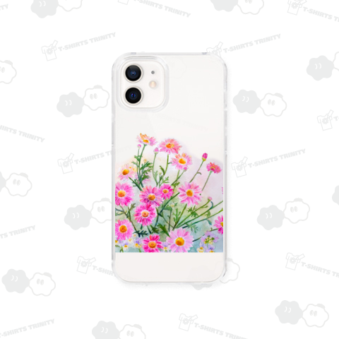 お庭のピンクマーガレット