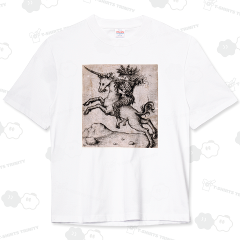 ユニコーンに乗る魔女