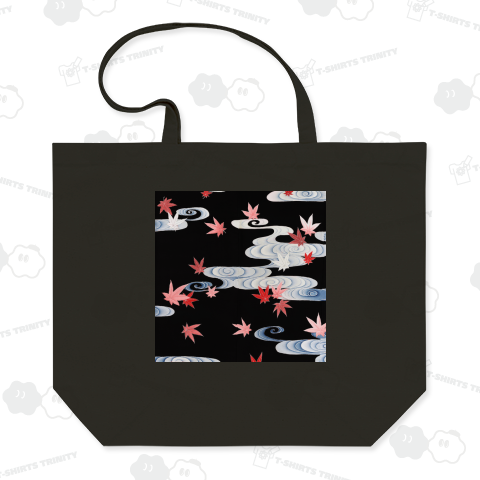 和風 着物柄 「水面のもみじ」□紅葉