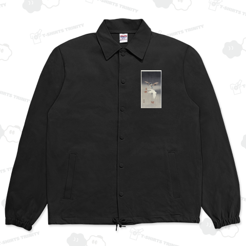 銀杏の落葉のそばにいる二羽の鳩 小原古邨 1900~1930