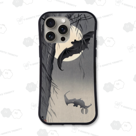 満月の哀れなコウモリたち 小原古邨 1900~1936