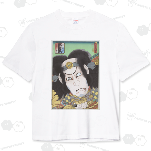 Nakamura Utaemon III in de rol van Gotobei Moritsugu, Utagawa Kunisada , remastered