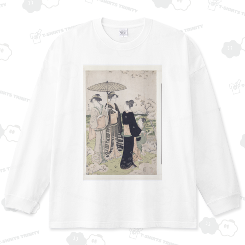 「飛鳥山花見」勝川春潮/天明期(1781~88)