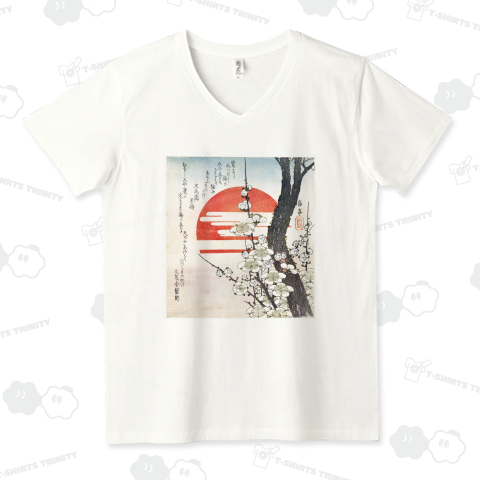 日の出前の梅の花 八島岳亭 1825年頃