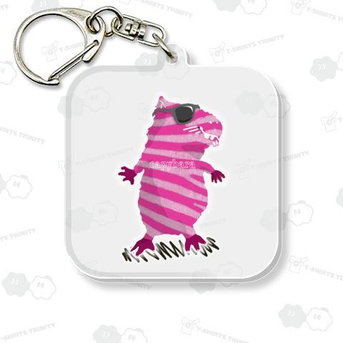 カピバラ‐a1 縞縞pink