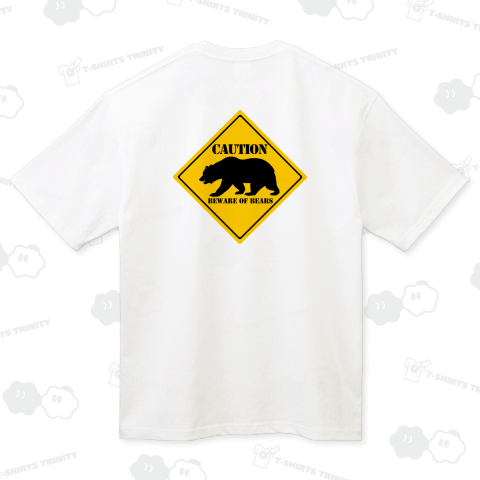 クマに注意「Beware₋of₋Bears」バックプリント