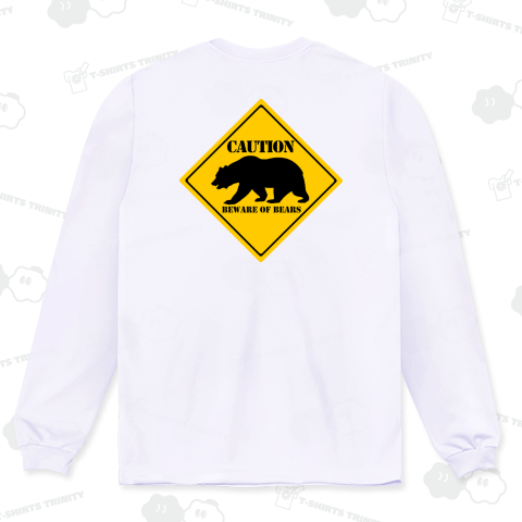 クマに注意「Beware₋of₋Bears」バックプリント