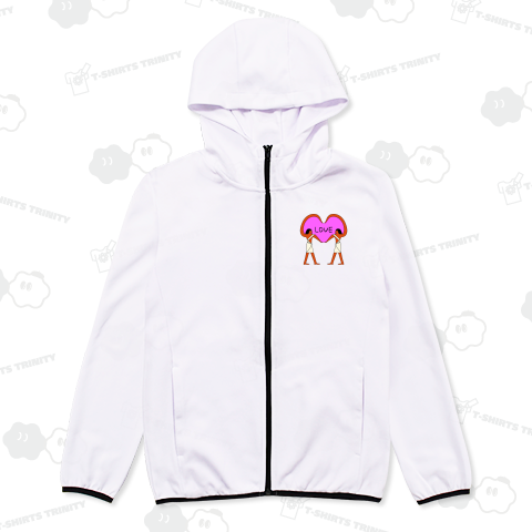 ハートをつくる古代エジプト人(文字入り)