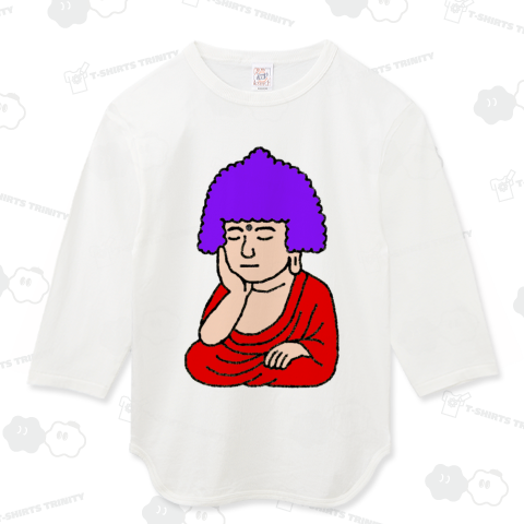 おかっぱアフロ仏(紫)