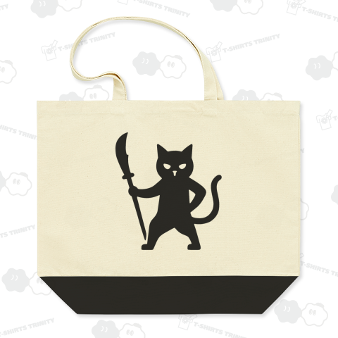 偃月刀を持ったネコ