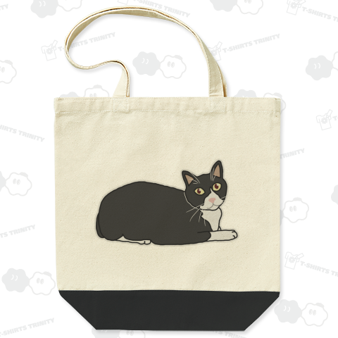 ハチワレ 横向き座り