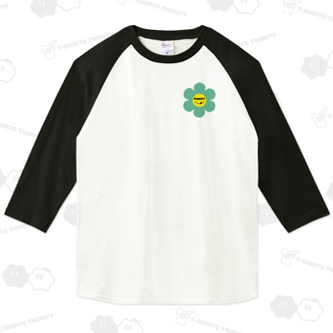 両面☆レトロフラワー☆グリーン☆