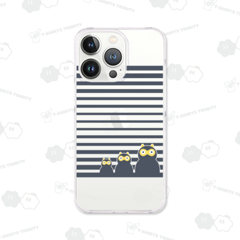 青ボーダーたぬきケーキ