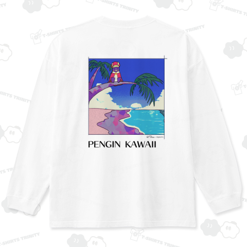 PENGIN KAWAII ビッグシルエットロングTシャツ(5.6オンス)