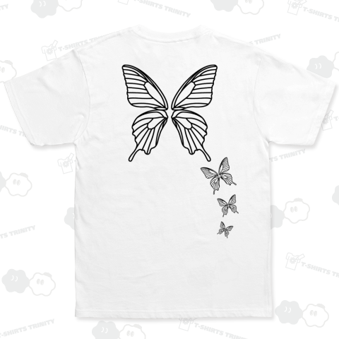 チョウのはね・黒・両面