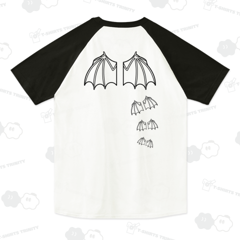 コウモリのはね・黒・背面