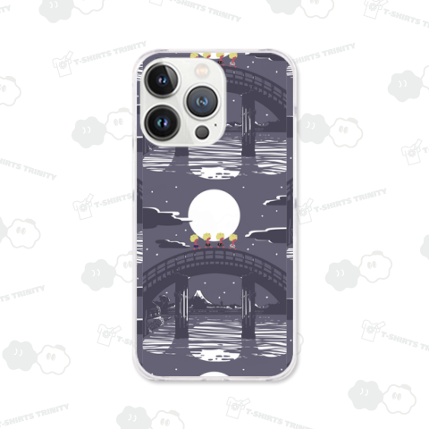 真夜中の行進(葛飾北斎アレンジ模写×小鬼)