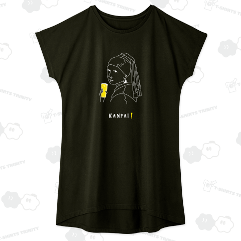 名画 × BEER(真珠の耳飾りの少女)白線画