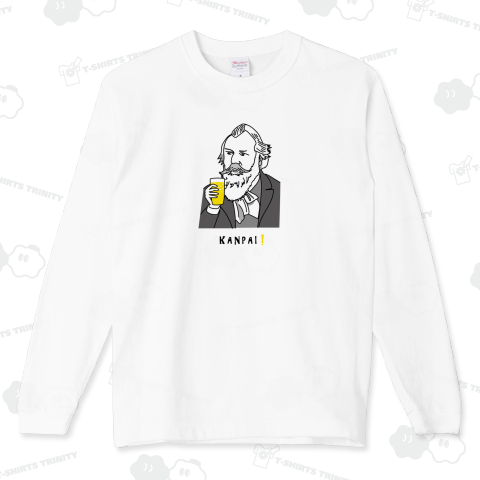 偉人 × BEER(ブラームス)黒線画