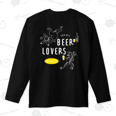 【両面プリント】名画 × BEER(鳥獣戯画・すべてのビール好きのために)白線画