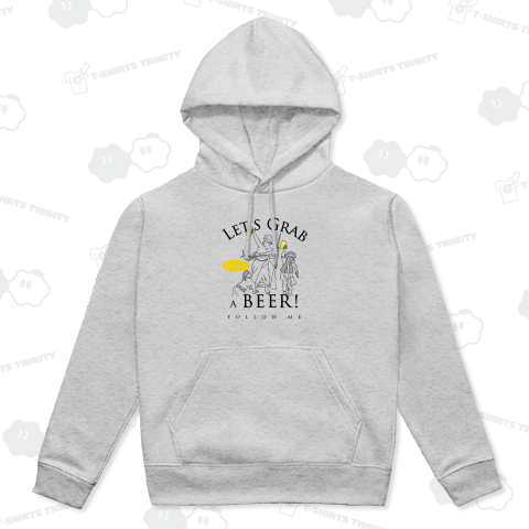 ドラクロワ×BEER(ビール飲みに行こう!ついて来て。)/黒線画