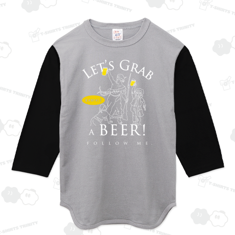 ドラクロワ×BEER(ビール飲みに行こう!ついて来て。)/白線画