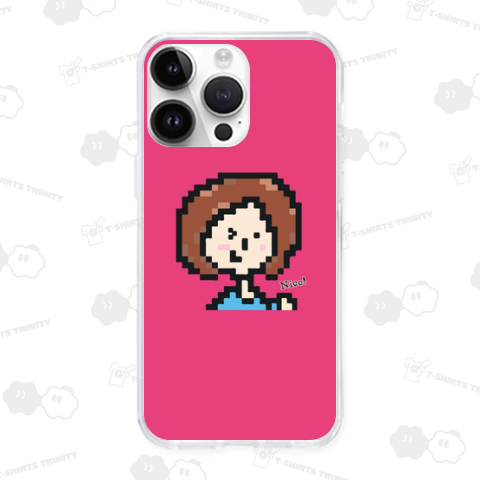 ドット絵 ガール Nice!(ピンク)