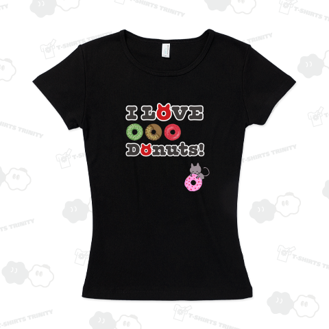 I LOVE ドーナツ!〈ドーナツに飛びつく子猫〉