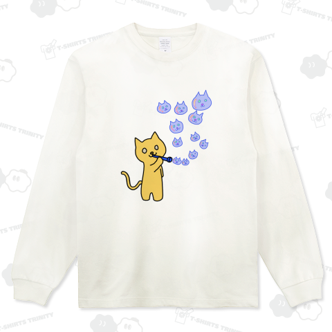 ネコとしゃぼん玉