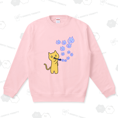 ネコとしゃぼん玉