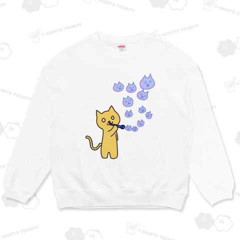 ネコとしゃぼん玉