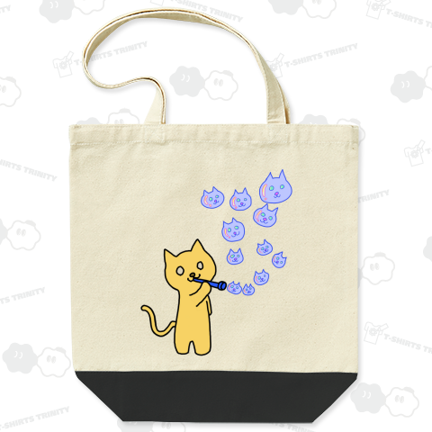 ネコとしゃぼん玉