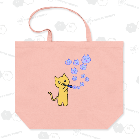 ネコとしゃぼん玉