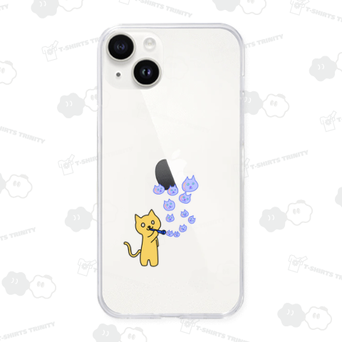 ネコとしゃぼん玉