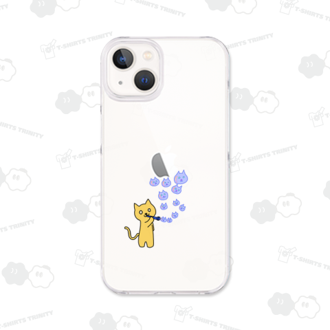 ネコとしゃぼん玉