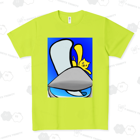 ネコとレールと青い空