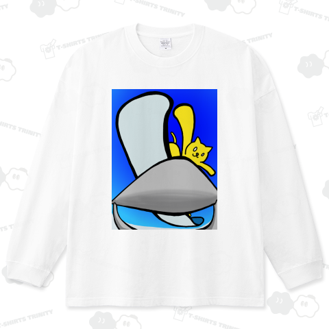 ネコとレールと青い空