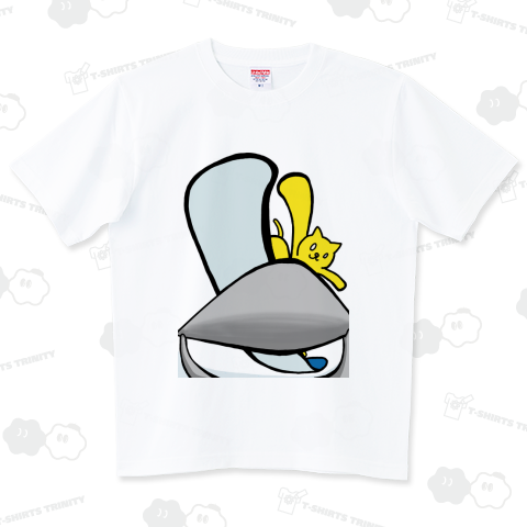 レールでじゃれるネコ